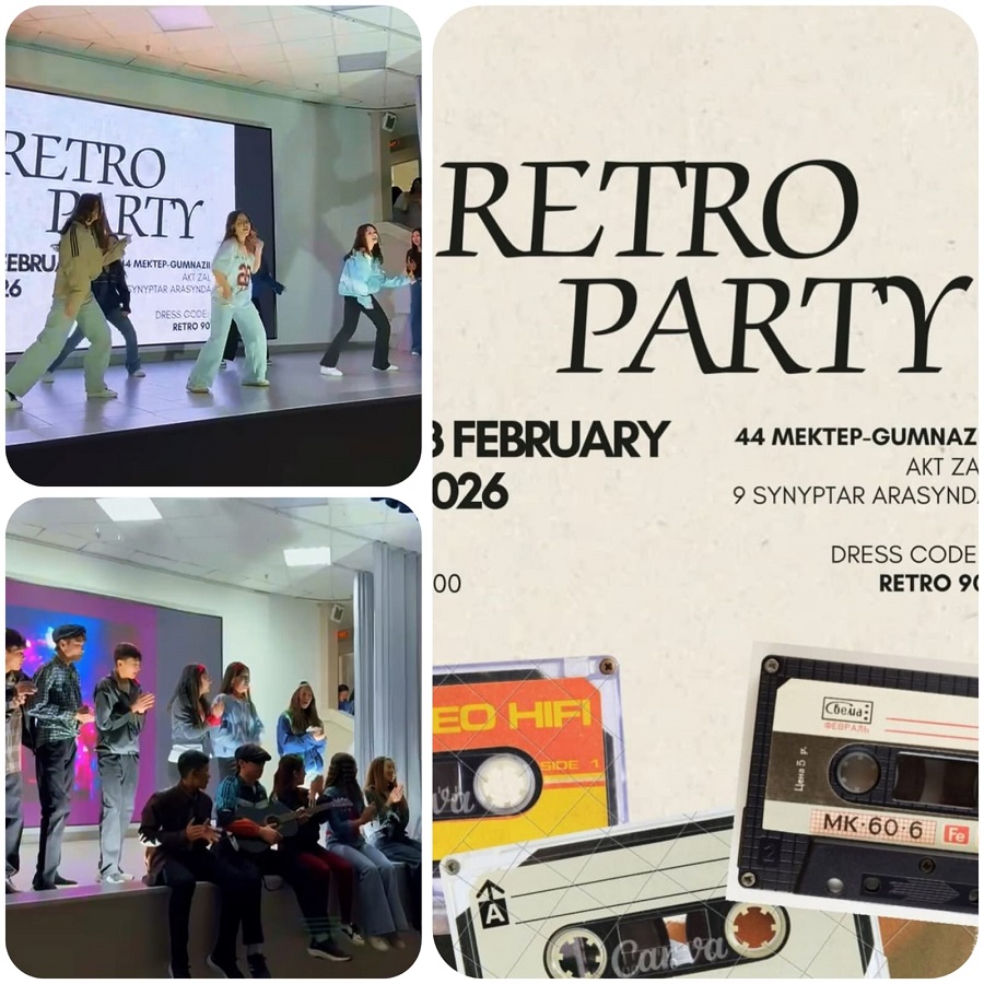 9-сынып оқушылары арасында «RETRO PARTY» байқауы